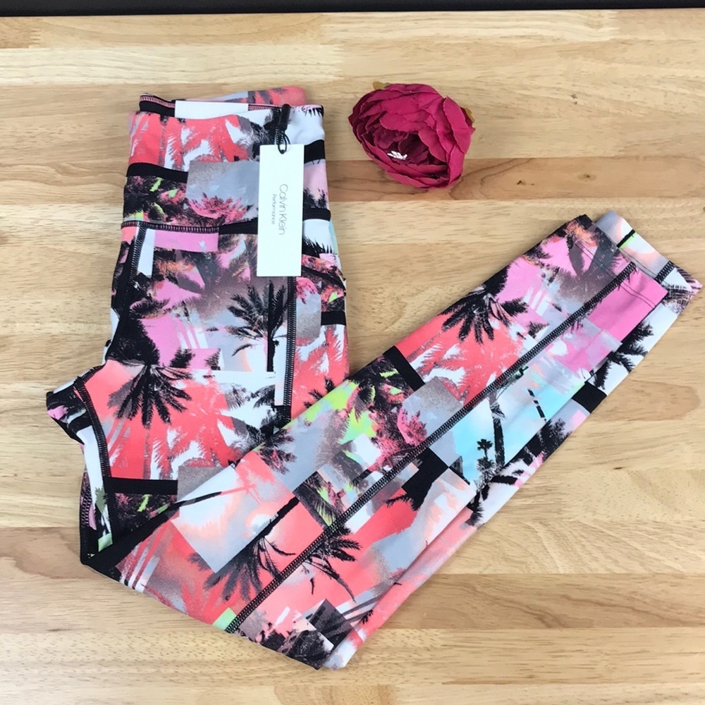 Calvin Klein Women s High Waist 7/8 Stretch Tight Legging Multicolor XS